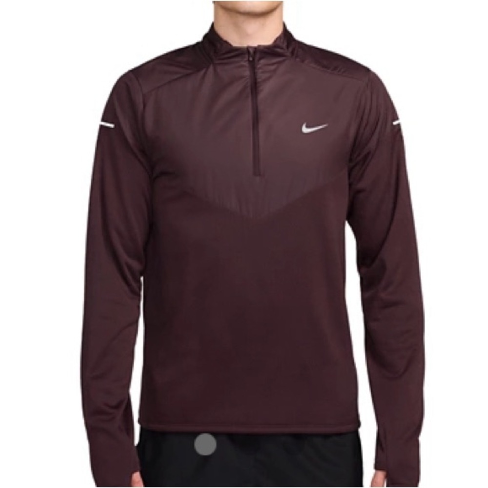 Nike Running Therma-Fit Sphere Element 1/2 Zip Top Burgundy Men’s sz New!